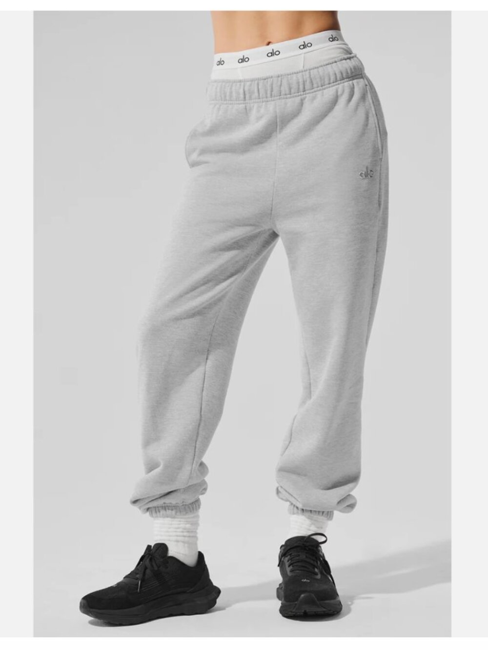 Alo Yoga Accolade Sweatpant Athletic Heather Gray Womens M